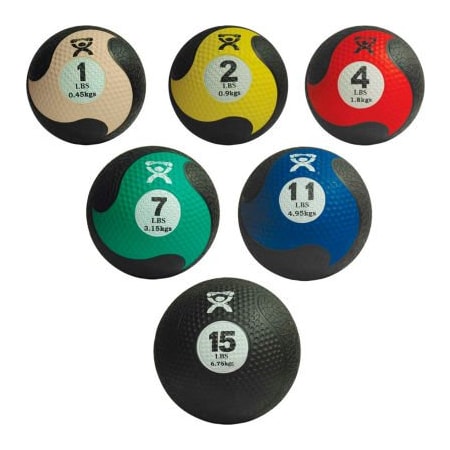 Fabrication Enterprises CanDo Firm Medicine Ball, 5-Piece Set (1 Each: 2, 4, 7, 11, 15 lb.) 455367